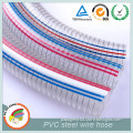 Clear Flexible Stainless Spiral Steel Wire Reinforced PVC Hose